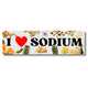 I Love Sodium Bumper Sticker