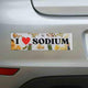I Love Sodium Bumper Sticker
