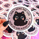 I Don't Bring Bad Luck Your Life Was Already Shit Holographic Glitter Vinyl Sticker