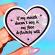 Funny Heart Sticker – If My Mouth Doesn’t Say It Glitter Vinyl Sticker