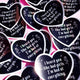 Funny Vinyl Sticker – Bad at Everything – Heart Shaped Waterproof Sad Girl Decal