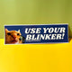 Use Your Blinker! Gun Cat Car Bumper Sticker