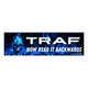 TRAF - Now Read It Backwards Car Bumper Sticker