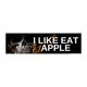 I Like Eat Apple Car Bumper Sticker