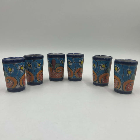Talavera Decanter with 6 Shot Glasses | Hand-Painted Mexican Set