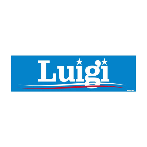 Luigi Campaign Car Decal