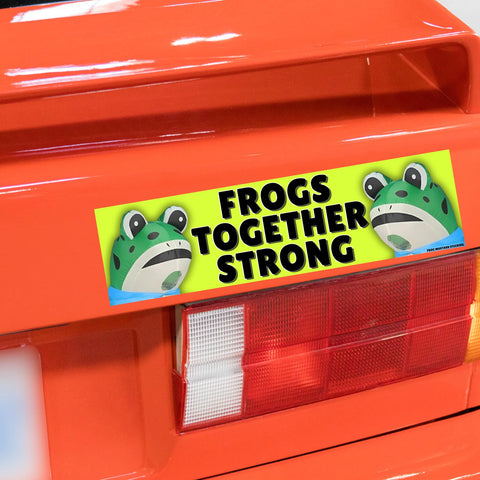 Frogs Together Strong Bumper Sticker