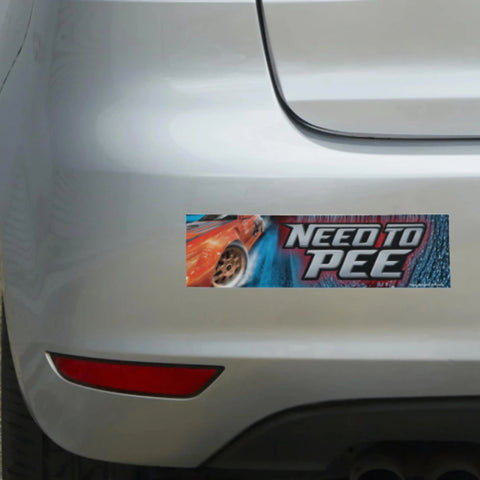 Need to Pee Bumper Sticker