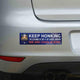 KEEP HONKING I'm Listening to the #1 Hit Gospel Anthem 'WE ARE CHARLIE KIRK' Bumper Sticker