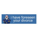 I Have Foreseen Your Divorce (Microsoft XP Merlin) Bumper Sticker