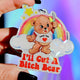 I'll Cut A Bitch Bear Lolly The Bear Holographic Keychain