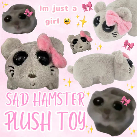 Sad Hamster Hampter Meme Plush With Playing Violin Sound