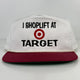 I Shoplift At Target Funny Meme Vintage Custom Embroidered Rope Snapback Hat Cap