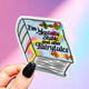 Funny Mental Health Sticker Pack –  Holographic Waterproof Vinyl Decals – Discounted Bundle of Anxiety, Therapy & Trauma Humor