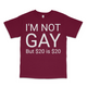 I'm Not Gay Custom Printed T-shirt