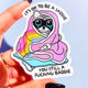 Funny Mental Health Sticker Pack –  Holographic Waterproof Vinyl Decals – Discounted Bundle of Anxiety, Therapy & Trauma Humor