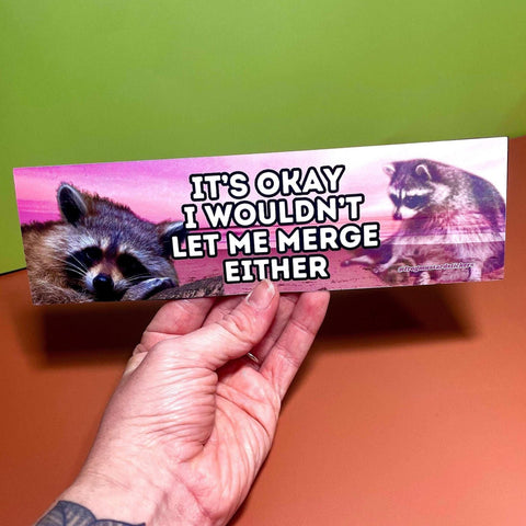 It's Okay, I Wouldn't Let Me Merge Either (Raccoon)