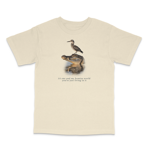 It's Me And My Homies World Custom Printed T-Shirt