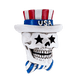 July 4th Skull Sticker