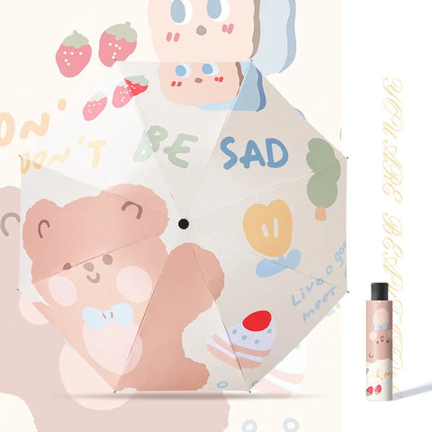 Cute Bow Tie Bear Umbrellas
