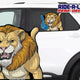 *NEW* Lions Mascot #1 Foam Finger *RIDE A LONG* Perforated Decal