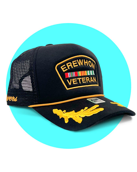 Unofficial Parody Erewhon Veteran Trucker Hat
