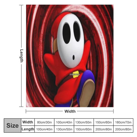 Mario Bros Flannel Blanket – Ultra-Soft Lightweight Throw for Cozy Movie Nights