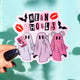 Mean Ghouls Halloween Sticker