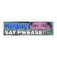 Merging? Say PWEASE! JD  Meme Decal Bumper Sticker