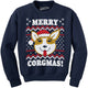 Funny Navy Merry Corgmas Sweatshirt Nerdy Christmas Dog Ugly Sweater Tee