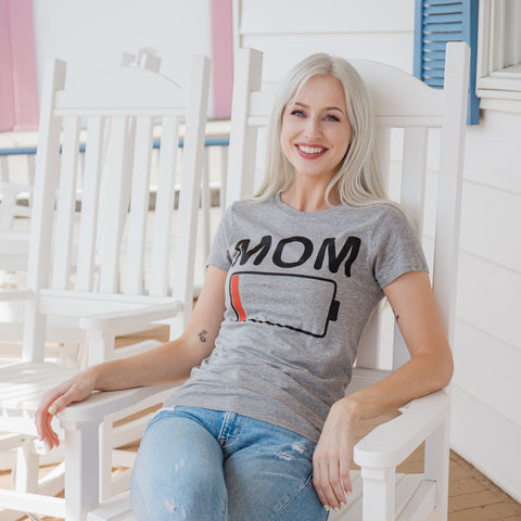 Mom Battery Low Women's T Shirt