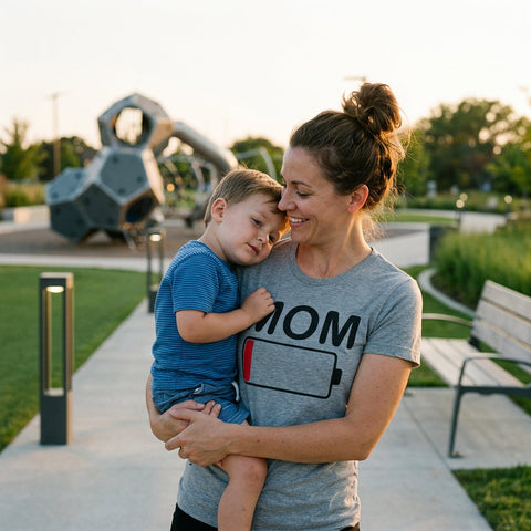 Mom Battery Low Women's T Shirt