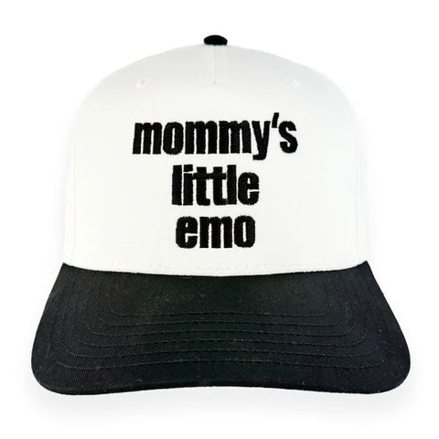 Mommys Little Emo Custom Embroidered Hat