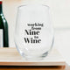 Whiskey Or Wine Stemless Glass Gift Set With Funny Barware Saying And Gift Box For Wine Lovers