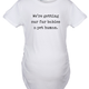 Funny White We’re Getting Our Fur Babies A Pet Human Maternity T Shirt Nerdy Dog Cat Sarcastic Tee