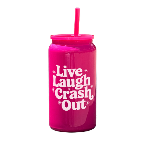 Live Laugh Crash Out Tumbler