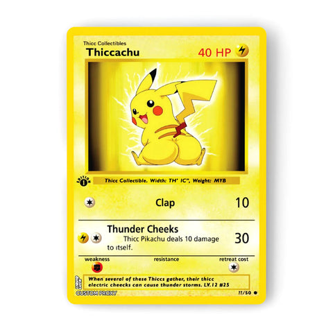 funny custom pokemon cards Thicc Pokemon Fan-Art Cards