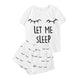 Kawaii "Let Me Sleep" Pajama Set