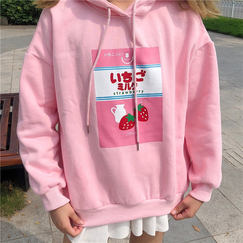 Strawberry Milk Hoodie