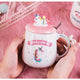 Unicorn Mug with Lid and Spoon