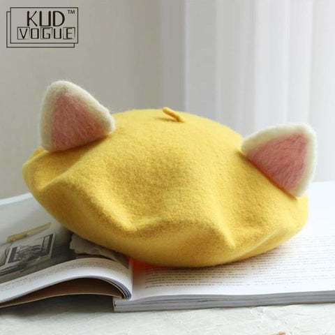 Kawaii Cat Ears Beret