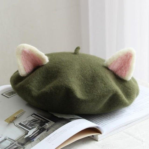 Kawaii Cat Ears Beret