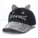 Rhinestone Kitty Hat