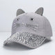 Rhinestone Kitty Hat