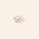 Crystal Butterfly Rings