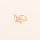 Crystal Butterfly Rings