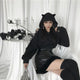 Dark Kawaii Black Cat Hoodie