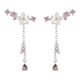 Cherry Blossom Drop Charm Earrings