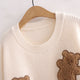 Teddy Bear Embroidered Sweater