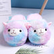 Kawaii Alpaca Plush Slippers